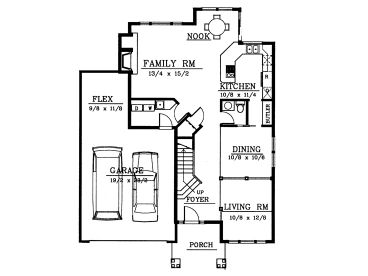 1st Floor Plan, 026H-0031