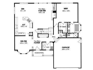 1st Floor Plan, 014H-0053