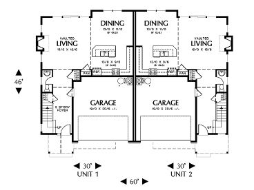 1st Floor Plan, 034M-0021