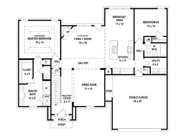 1st Floor Plan, 006H-0178
