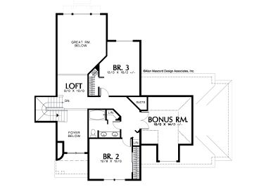 2nd Floor Plan, 034H-0105