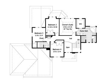 2nd Floor Plan, 023H-0122