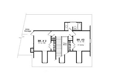 2nd Floor Plan, 030H-0034