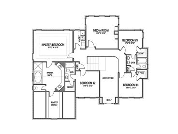 2nd Floor Plan, 058H-0102