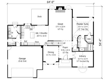 1st Floor Plan, 023H-0022