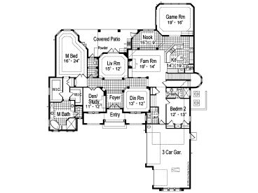 1st Floor Plan, 043H-0225