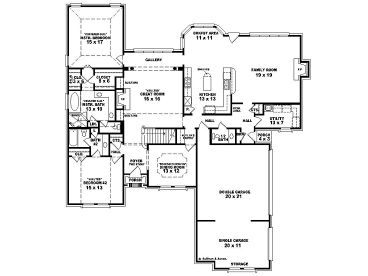 1st Floor Plan, 006H-0120