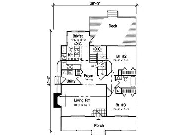 1st Floor Plan, 047H-0023