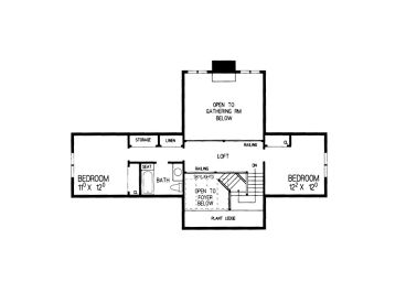 2nd Floor Plan, 057H-0011