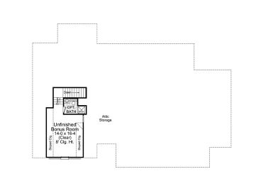 2nd Floor Plan, 001H-0189