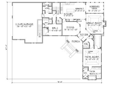 Floor Plan, 055H-0004