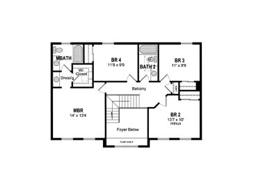 2nd Floor Plan, 014H-0059