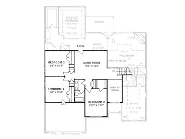 2nd Floor Plan, 059H-0030