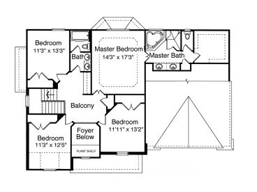 2nd Floor Plan 046H-0125