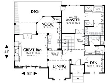 1st Floor Plan, 034H-0106