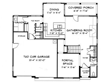 1st Floor Plan, 029H-0014