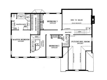 2nd Floor Plan, 063H-0068