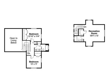 2nd Floor Plan, 051H-0147