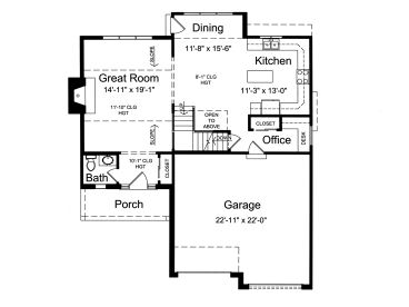 1st Floor Plan, 046H-0042