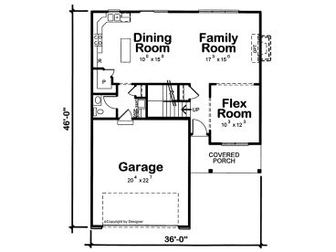 1st Floor Plan, 031H-0525