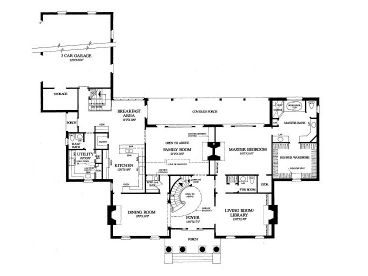 1st Floor Plan, 063H-0178