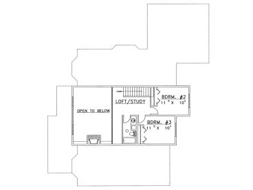 2nd Floor Plan, 012H-0046