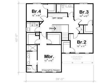 2nd Floor Plan, 031H-0535