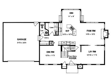1st Floor Plan, 014H-0057