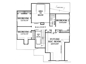2nd Floor Plan, 063H-0223