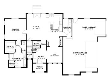 1st Floor Plan, 065H-0062