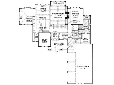 Floor Plan, 023H-0180