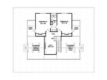 2nd Floor Plan, 006H-0137