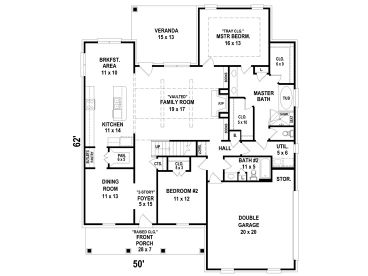 1st Floor Plan, 006H-0187