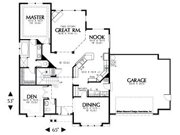 1st Floor Plan, 034H-0105