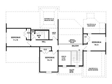 2nd Floor Plan, 006H-0174
