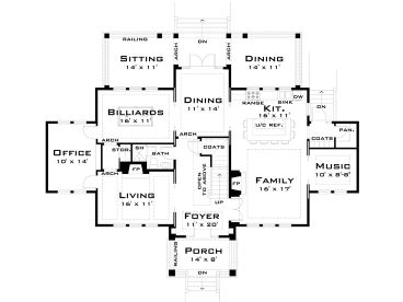 1st Floor Plan, 052H-0037