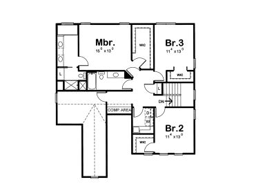 2nd Floor Plan, 031H-0455