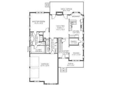 1st Floor Plan, 067H-0017