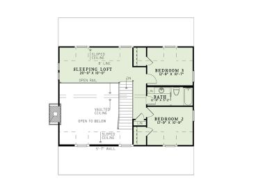 2nd Floor Plan, 025H-0317