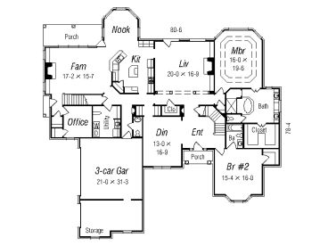 1st Floor Plan, 061H-0148