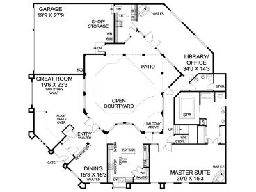 1st Floor Plan, 013H-0084