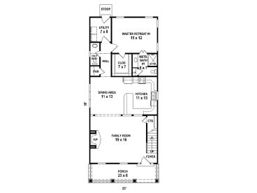 1st Floor Plan, 006H-0151