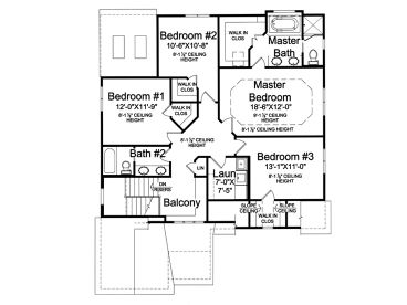 2nd Floor Plan, 046H-0088