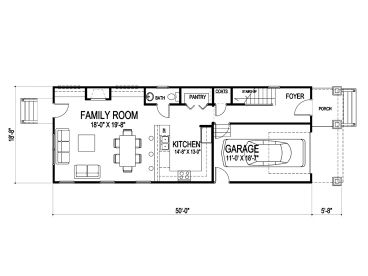 1st Floor Plan, 058H-0062