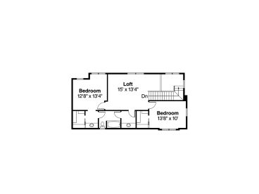 2nd Floor Plan, 051H-0211