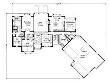 Floor Plan, 023H-0071