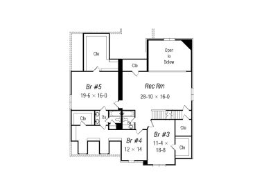 2nd Floor Plan, 061H-0137
