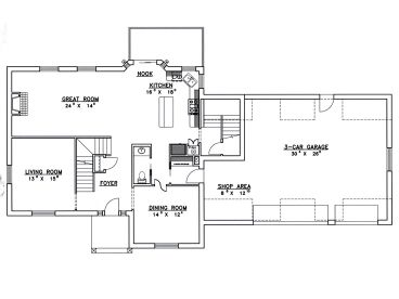 1st Floor Plan, 012H-0019
