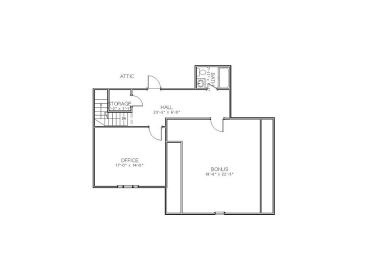 2nd Floor Plan, 067H-0005