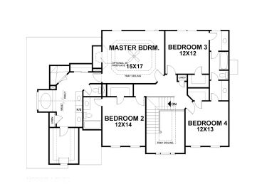 2nd Floor Plan, 007H-0088